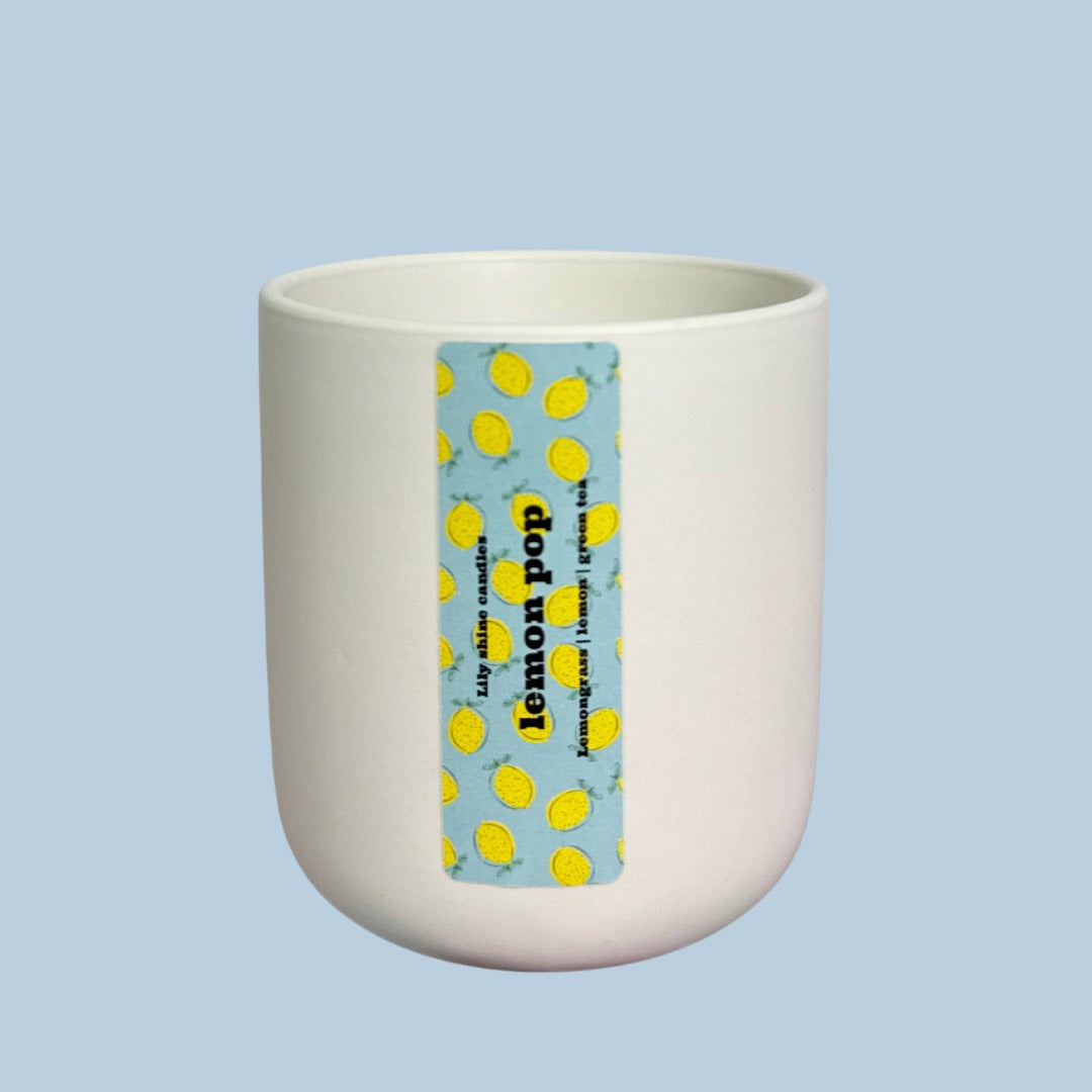 Lemon Pop 10oz Ceramic Jar