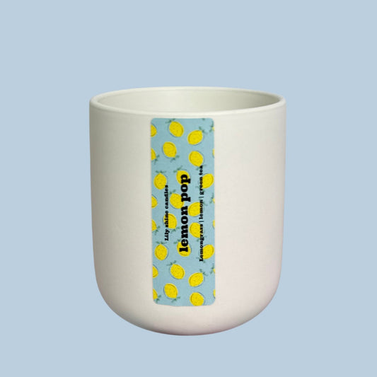 Lemon Pop 10oz Ceramic Jar